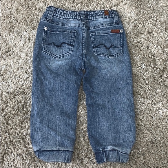 7 FOR ALL MANKIND DENIM JOGGERS-TODDLER - Picture 2 of 5